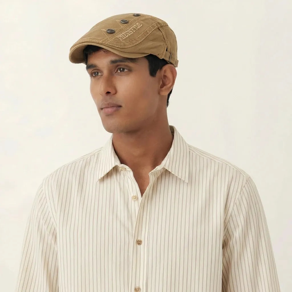 Men's Adjustable Summer Beret Cap