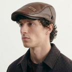 Leather Beret For Men