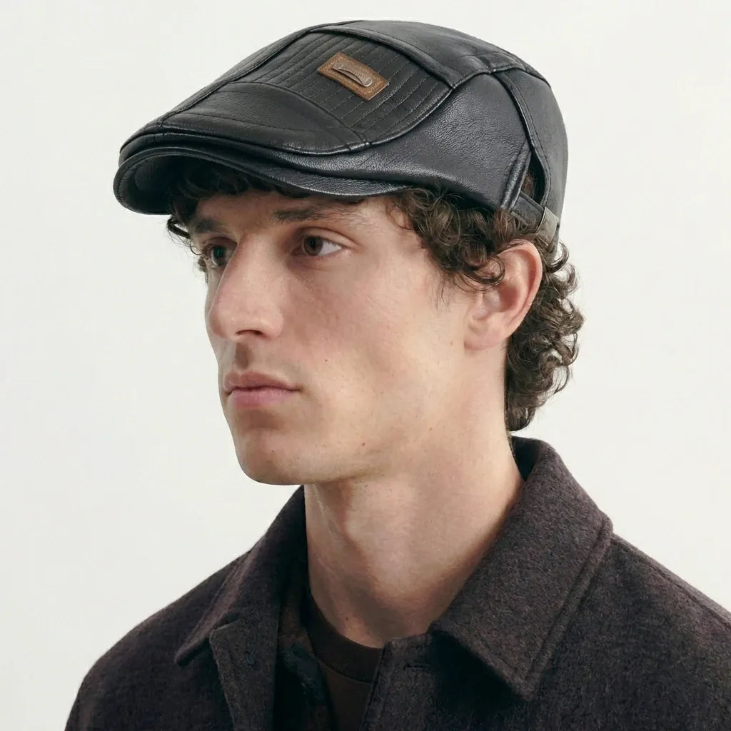 Beret Hat Leather
