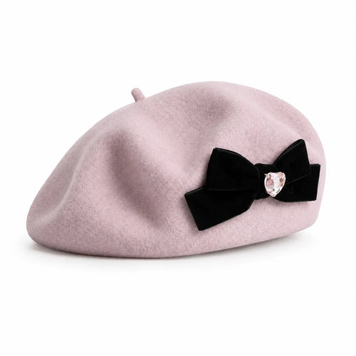 Beret with Bow Tie
