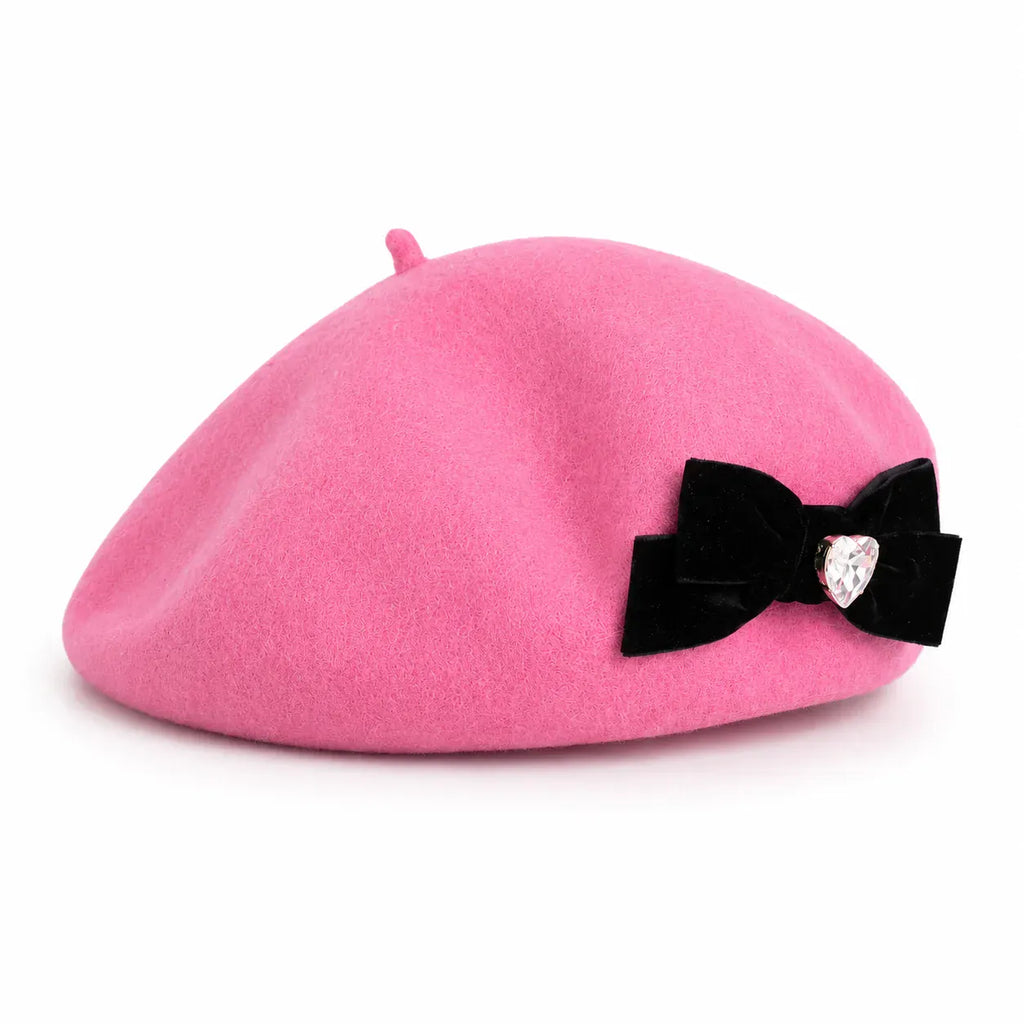 Beret with Bow Tie