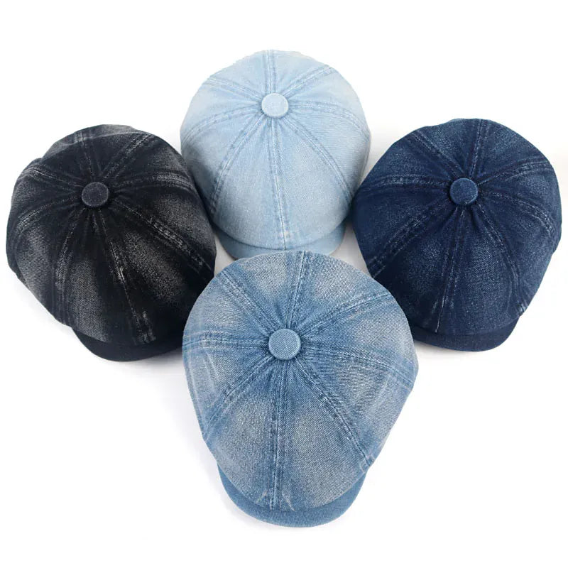 Women's Denim Gavroche Cap