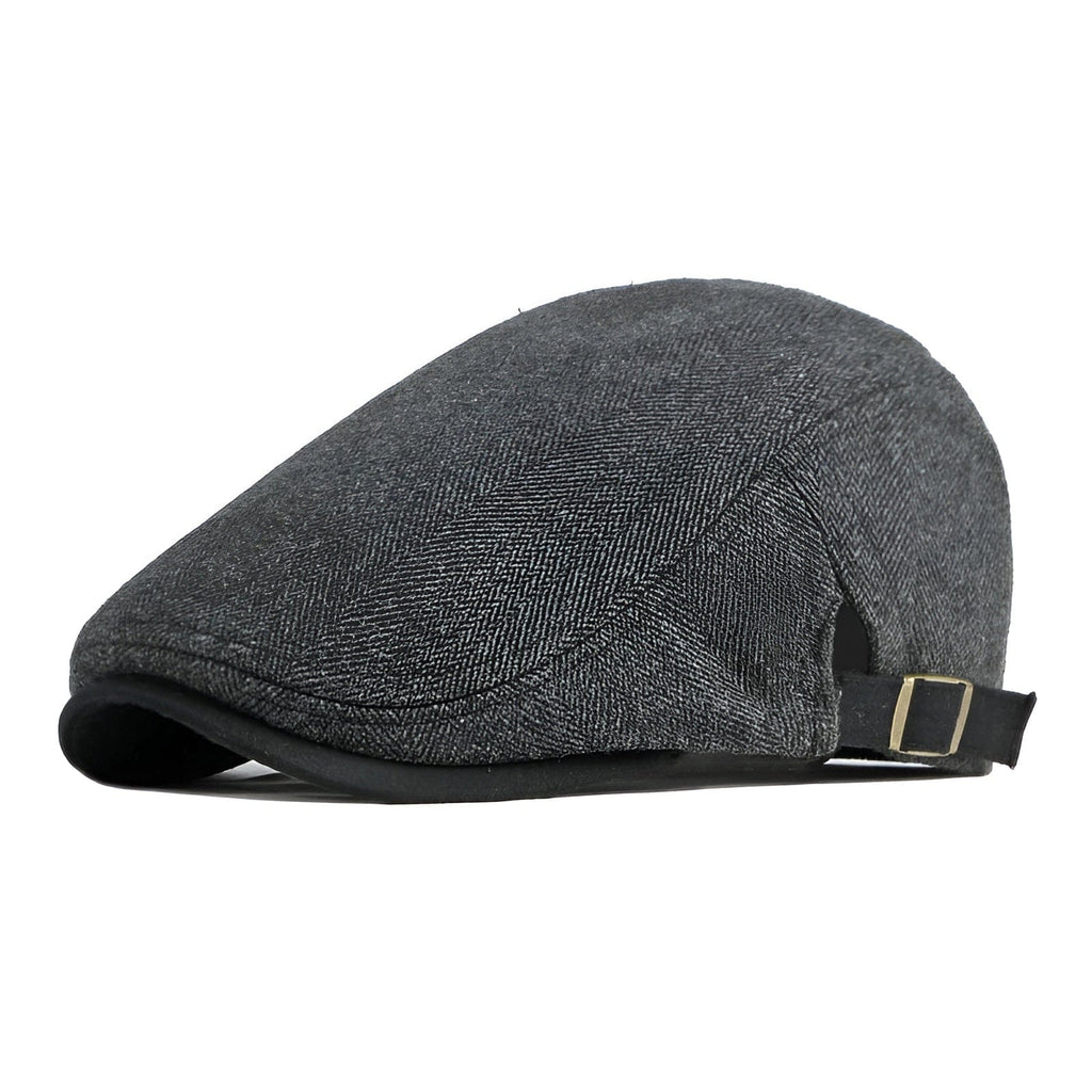 Chevron Beret with Adjustable Strap