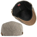 Chevron Beret with Adjustable Strap