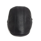 Men's Leather Beret Cap
