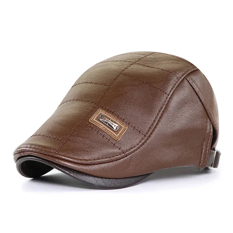 Leather Beret For Men