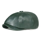 Men's Leather Gavroche Cap