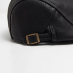 Men's Leather Beret Cap