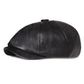 Men's Leather Gavroche Cap