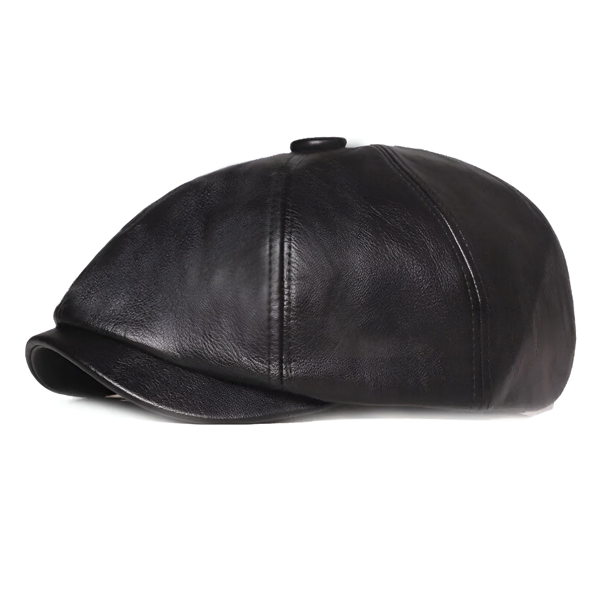 Men's Leather Gavroche Cap