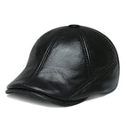 Leather Cap with Ear Flaps