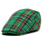 Men's Plaid Beret Cap