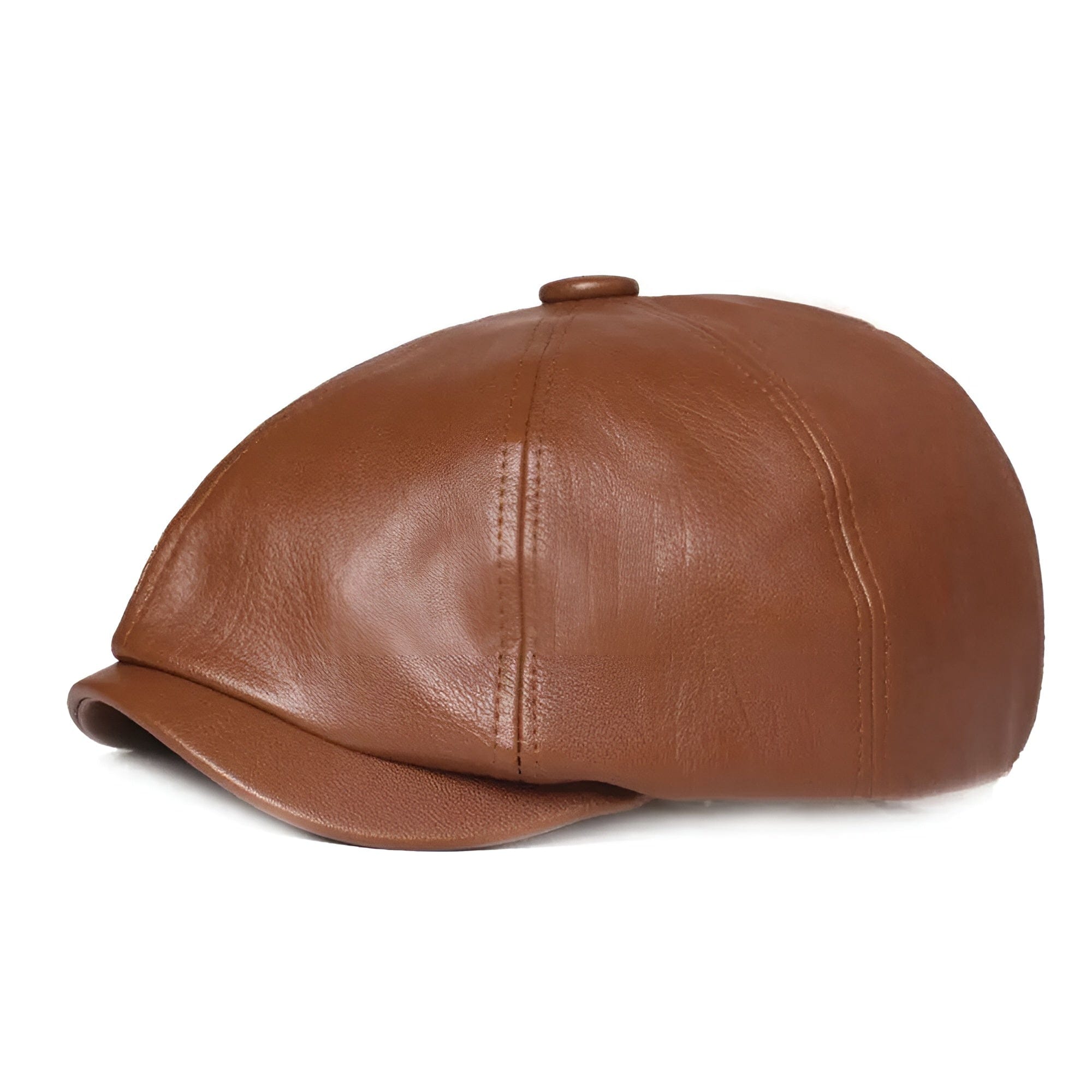 Men's Leather Gavroche Cap