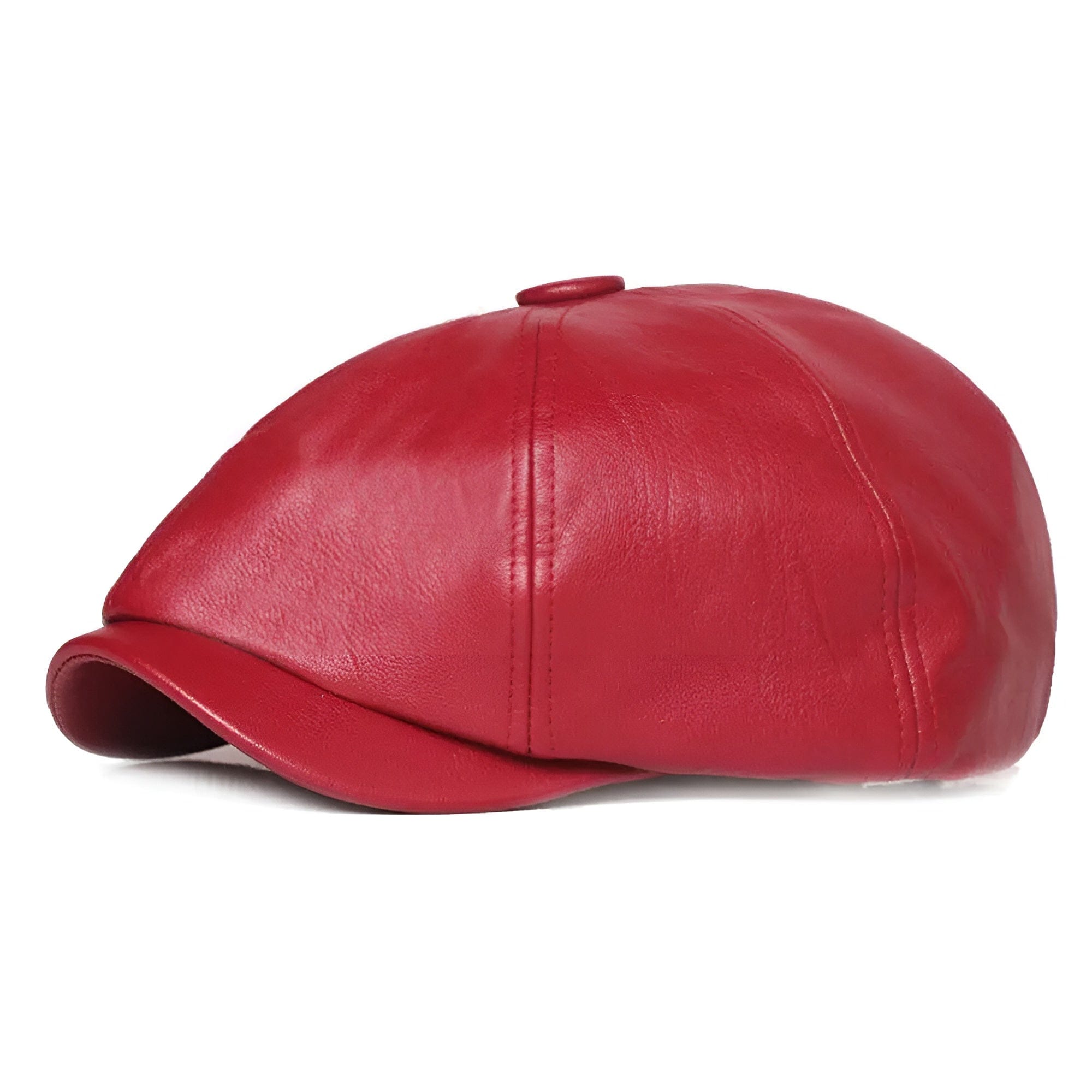 Men's Leather Gavroche Cap