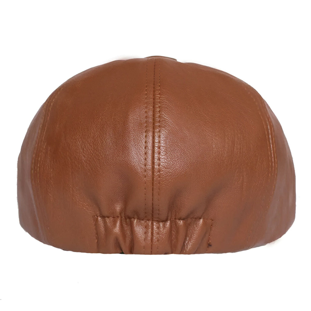 Men's Leather Gavroche Cap