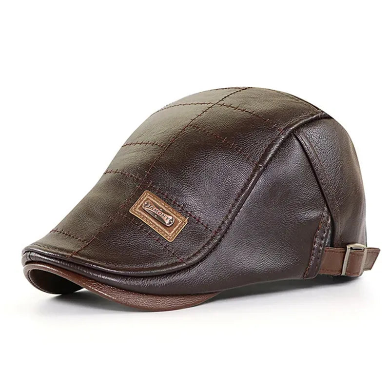 Leather Beret For Men