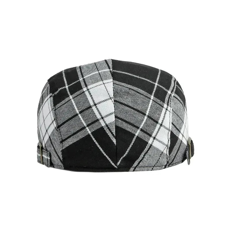 Young Men's Plaid Beret