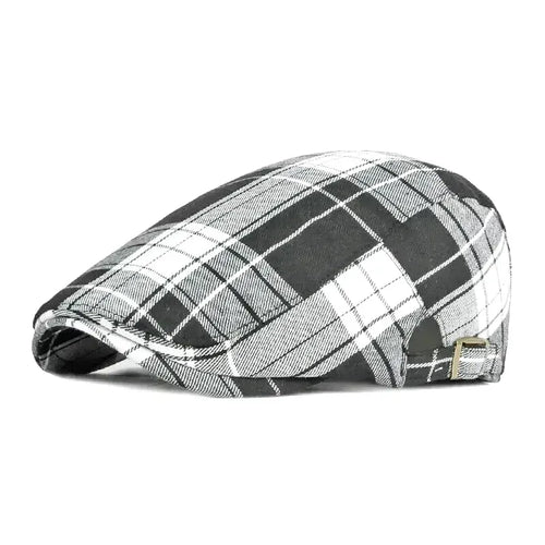 Young Men's Plaid Beret