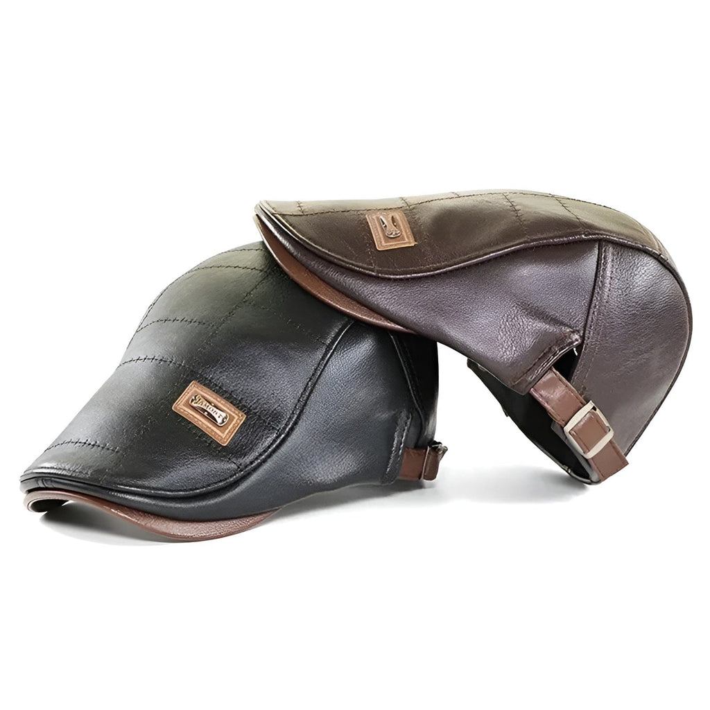 Leather Beret For Men