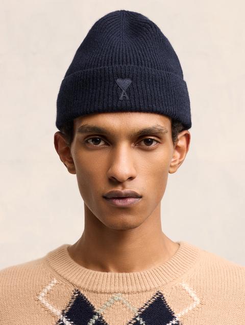 Ami Paris Cashmere Ami de Coeur Beanie