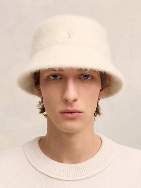 Ami Paris Ami de Coeur Stud Bucket Hat