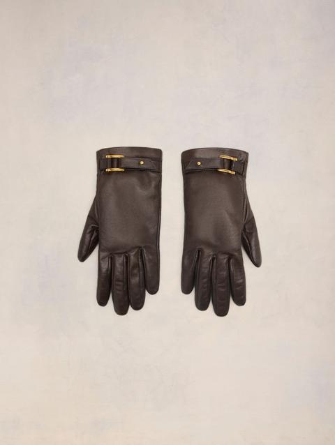 Ami Paris Strap Detail Gloves