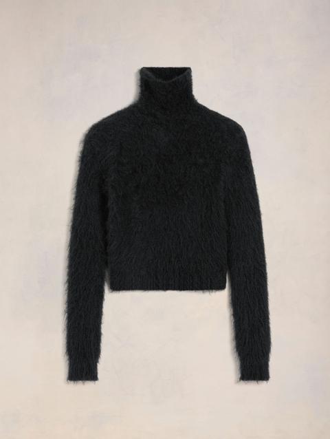 Ami Paris Alpaca Mohair Brushed Sweater