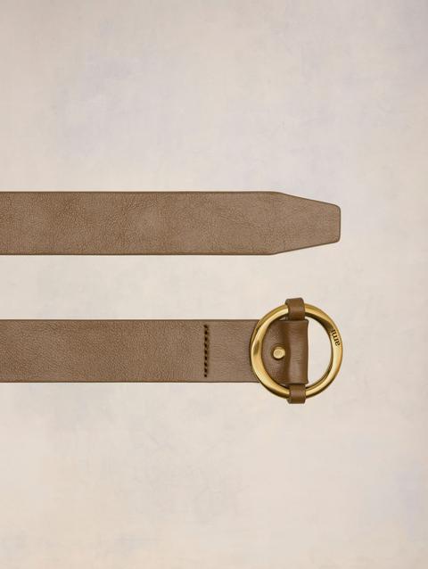 Ami Paris Ami Round Buckle Belt 30 Mm