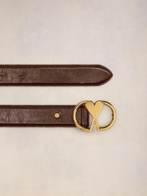 Ami Paris Ami de Coeur Oval Buckle Belt 30 Mm