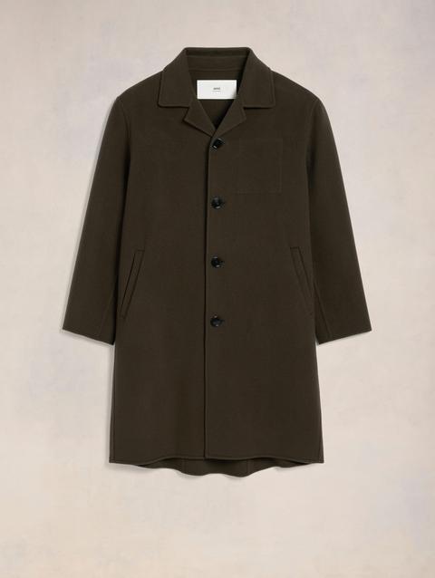 Ami Paris Belted Car Coat