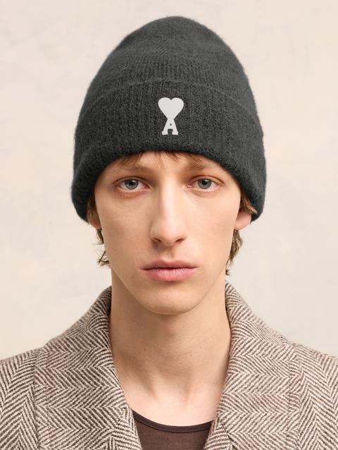 Ami Paris Off-White Ami de Coeur Beanie