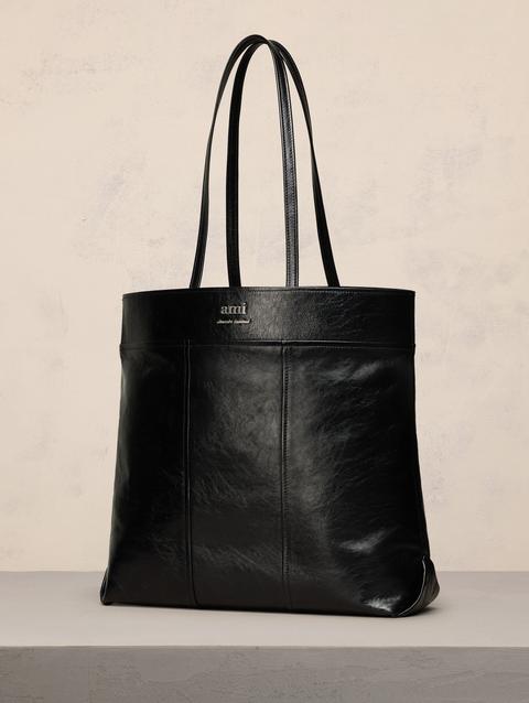 Ami Paris North South Ami Tote Bag