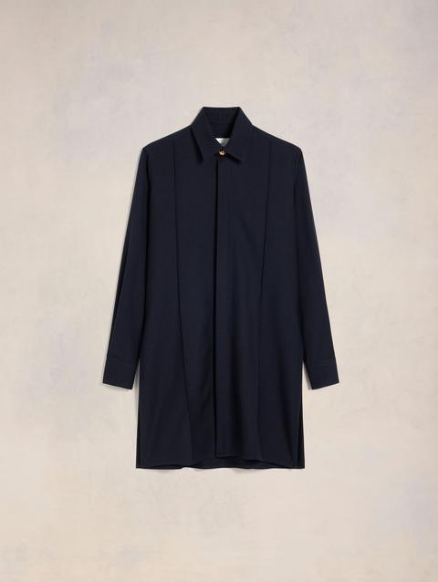 Ami Paris Long Pintuck Shirt