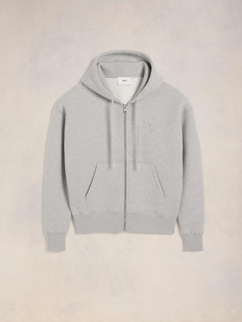 Ami Paris Zipped Ami de Coeur Hoodie