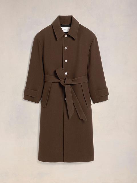 Ami Paris Belted Coat