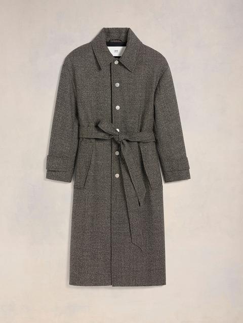 Ami Paris Belted Coat