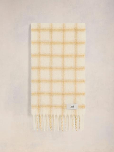 Ami Paris Checkered Ami Label Scarf