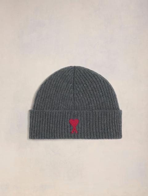 Ami Paris Red Ami de Coeur Beanie