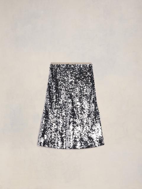 Ami Paris Embroidered Skirt