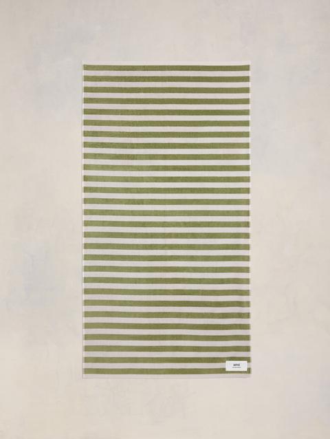 Ami Paris Striped Beach Towel